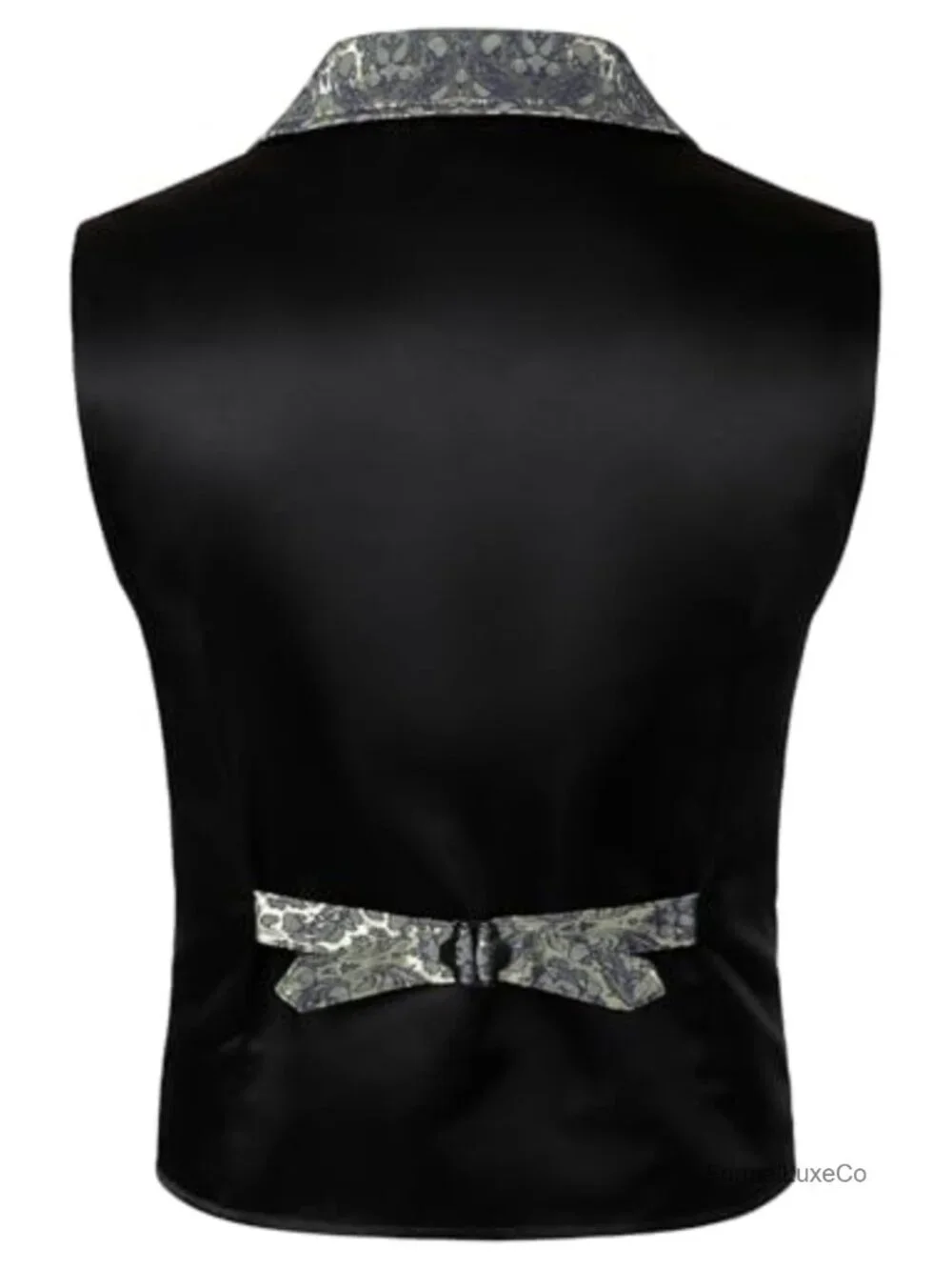 Men's Slim Fit Victorian Jacquard Suit Vest Sleeveless Steampunk Gothic